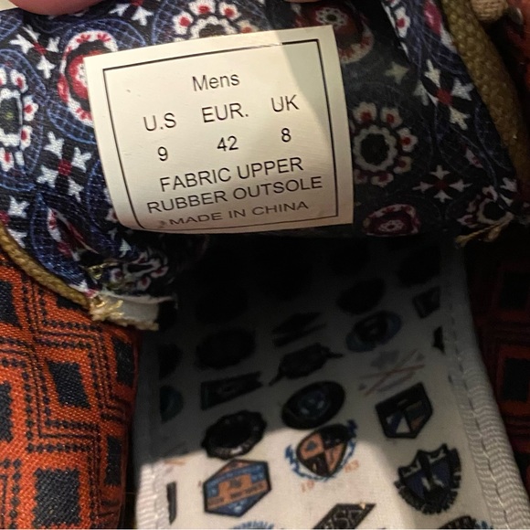 Ben Sherman Men’s Tan Fabric Lace Up Round Toe Comfort Ankle Boot Size 9 - Picture 9 of 9